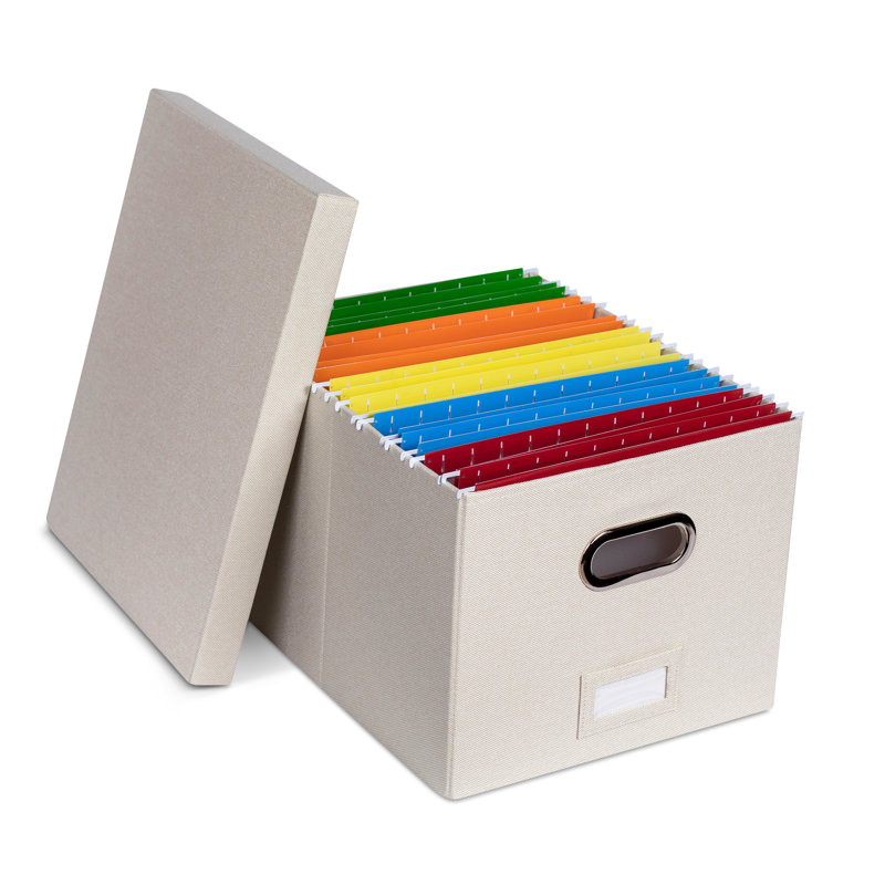 Rebrilliant Best Collapsible File Storage Organizer Box With